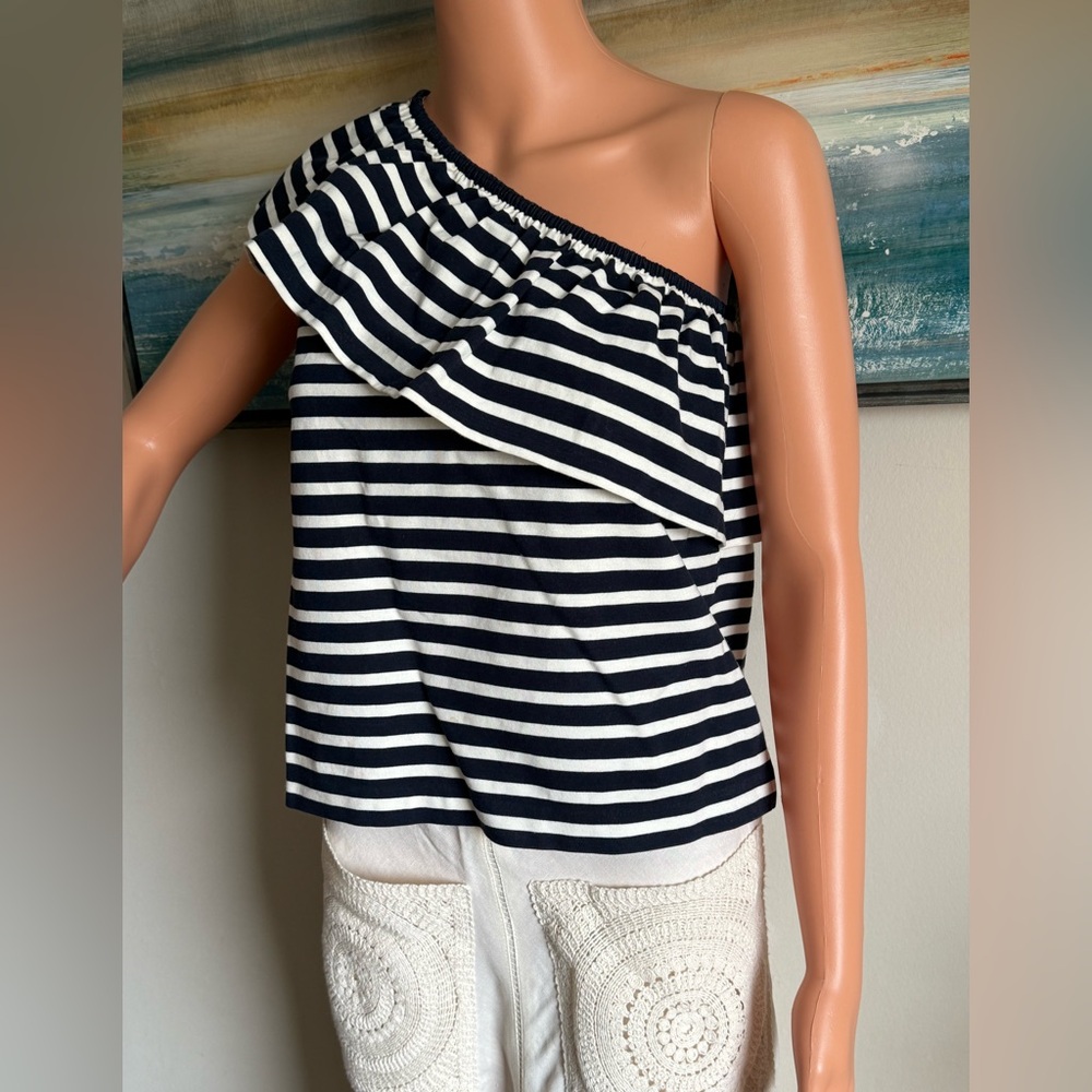 J Crew One Shoulder Top - Picture 8 of 9